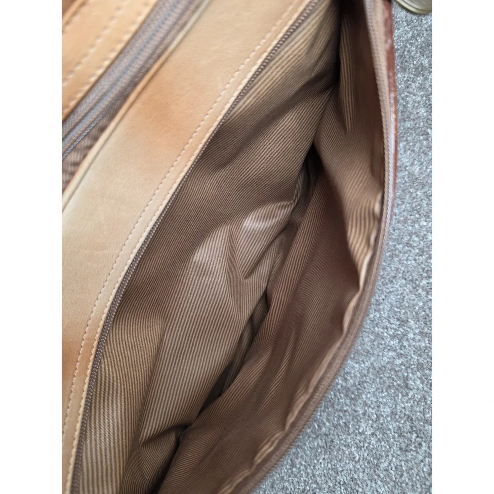 Dilana Santa Fe Full Grain Colombian Leather Laptop Briefcase Messenger Bag